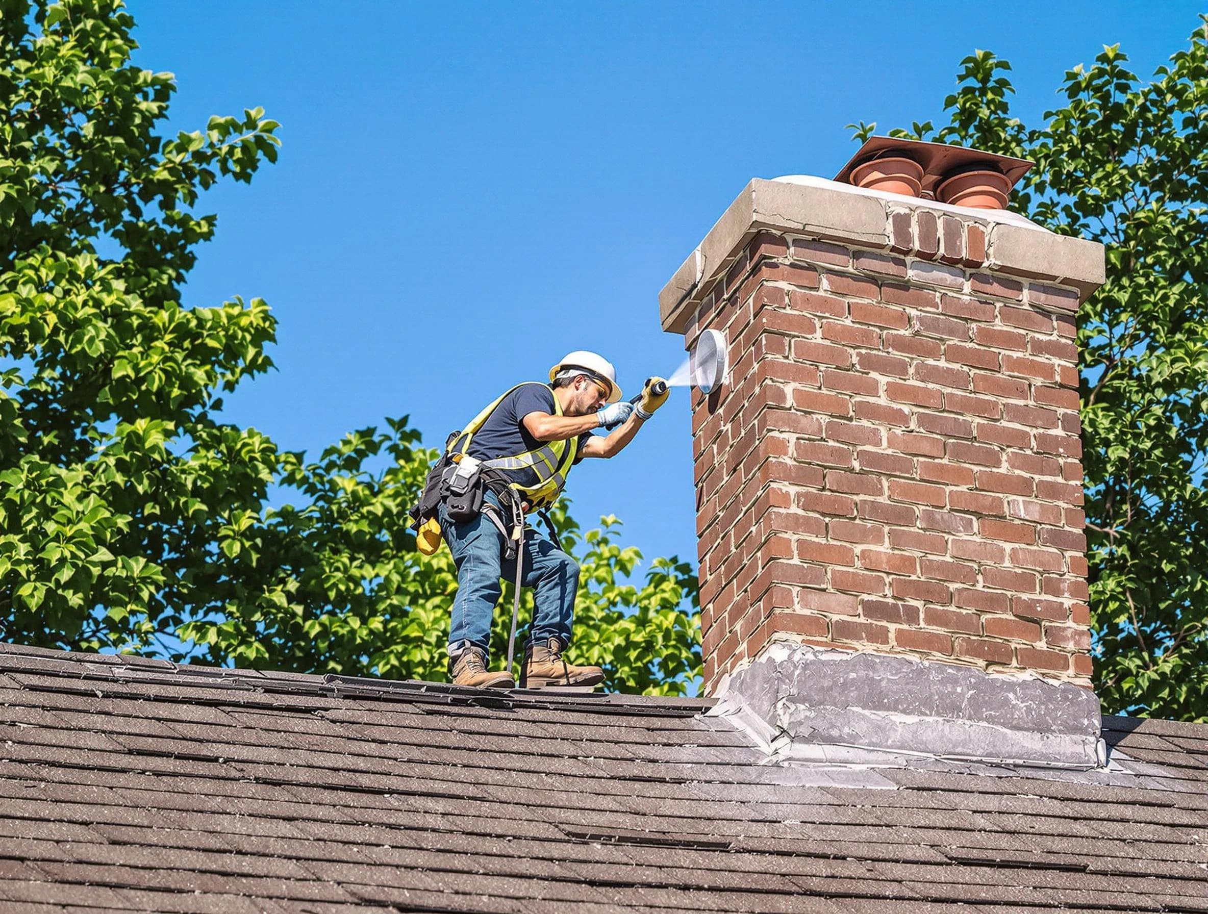 Manchester Chimney Sweep performing an inspection with advanced tools in Manchester, VA