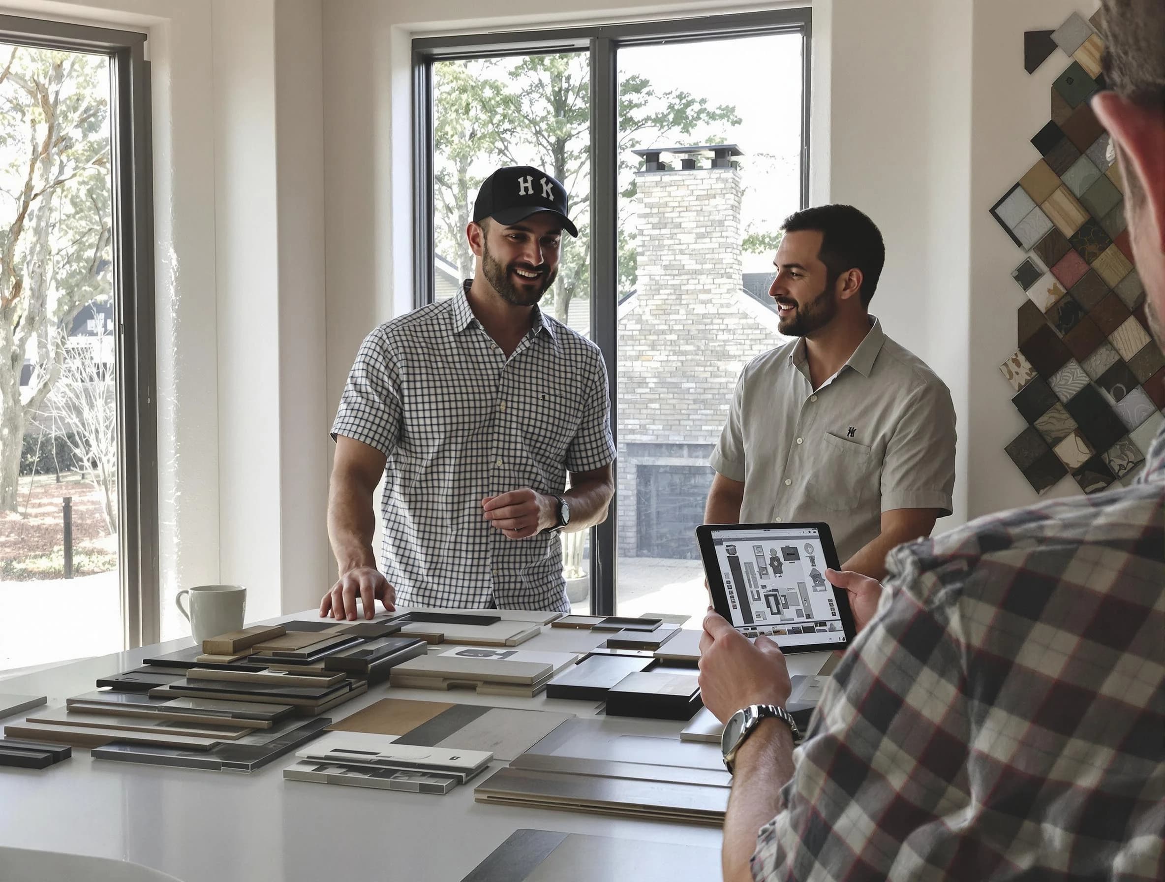 Manchester Chimney Sweep remodeling a chimney and fireplace in Manchester, VA
