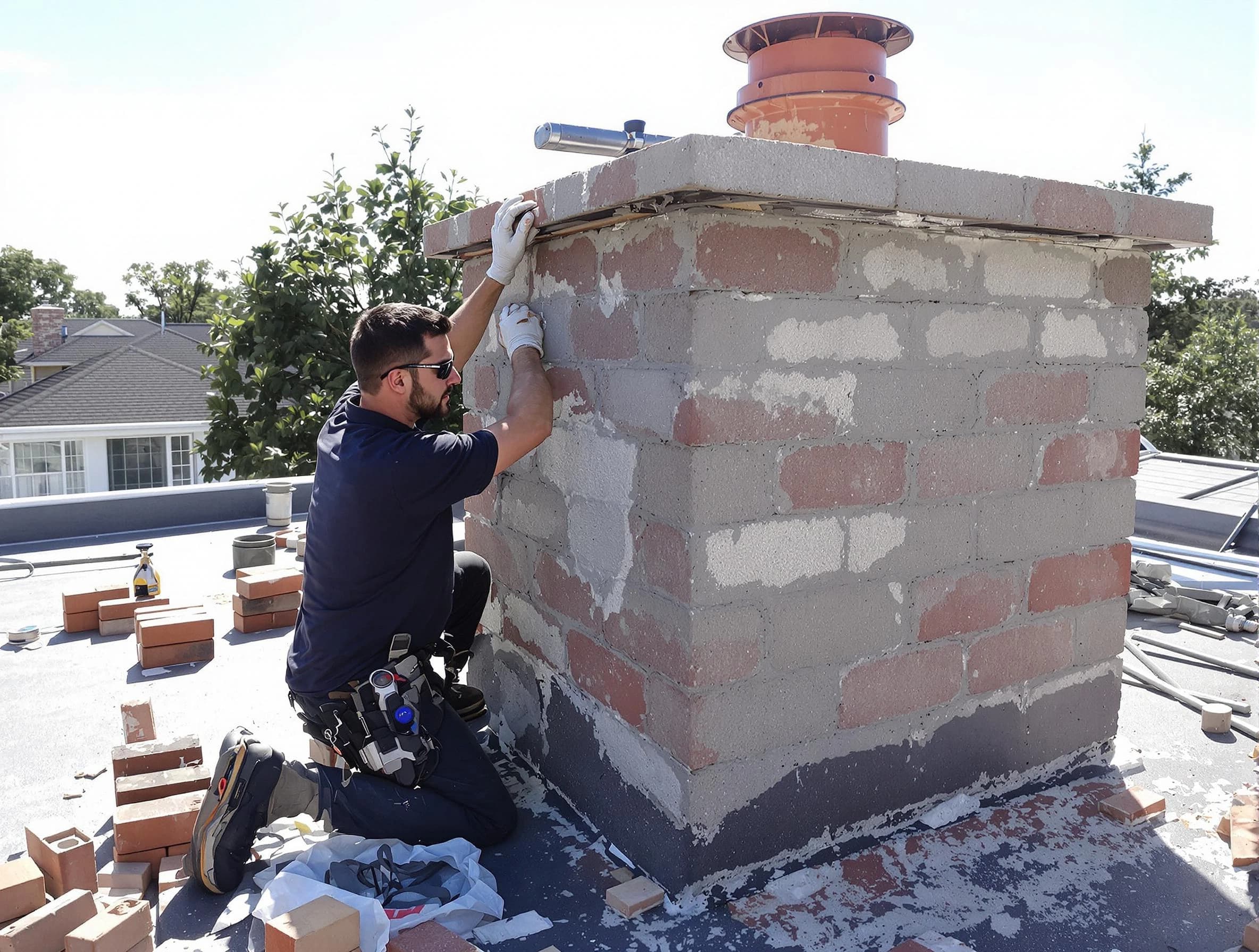 Advanced chimney repair process by Manchester Chimney Sweep in Manchester, VA
