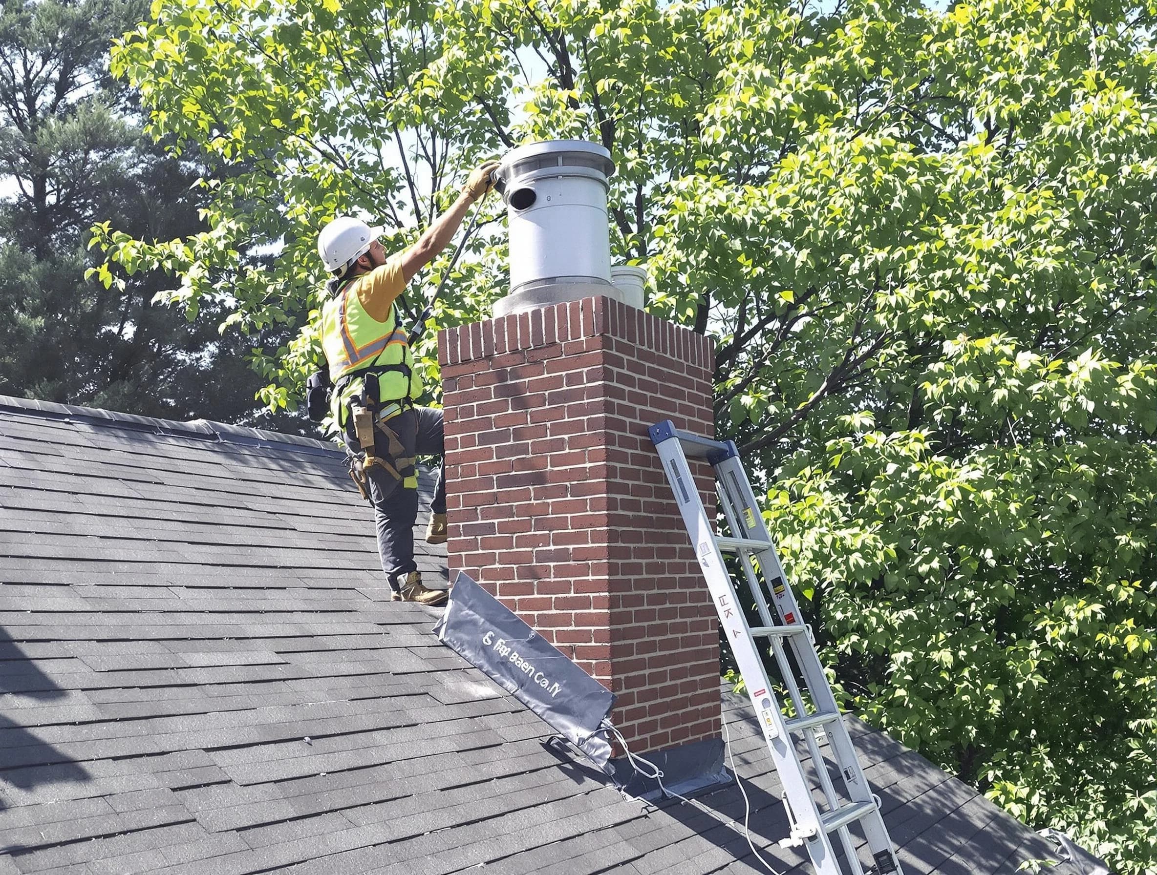 Chimney liner inspection by Manchester Chimney Sweep in Manchester, VA