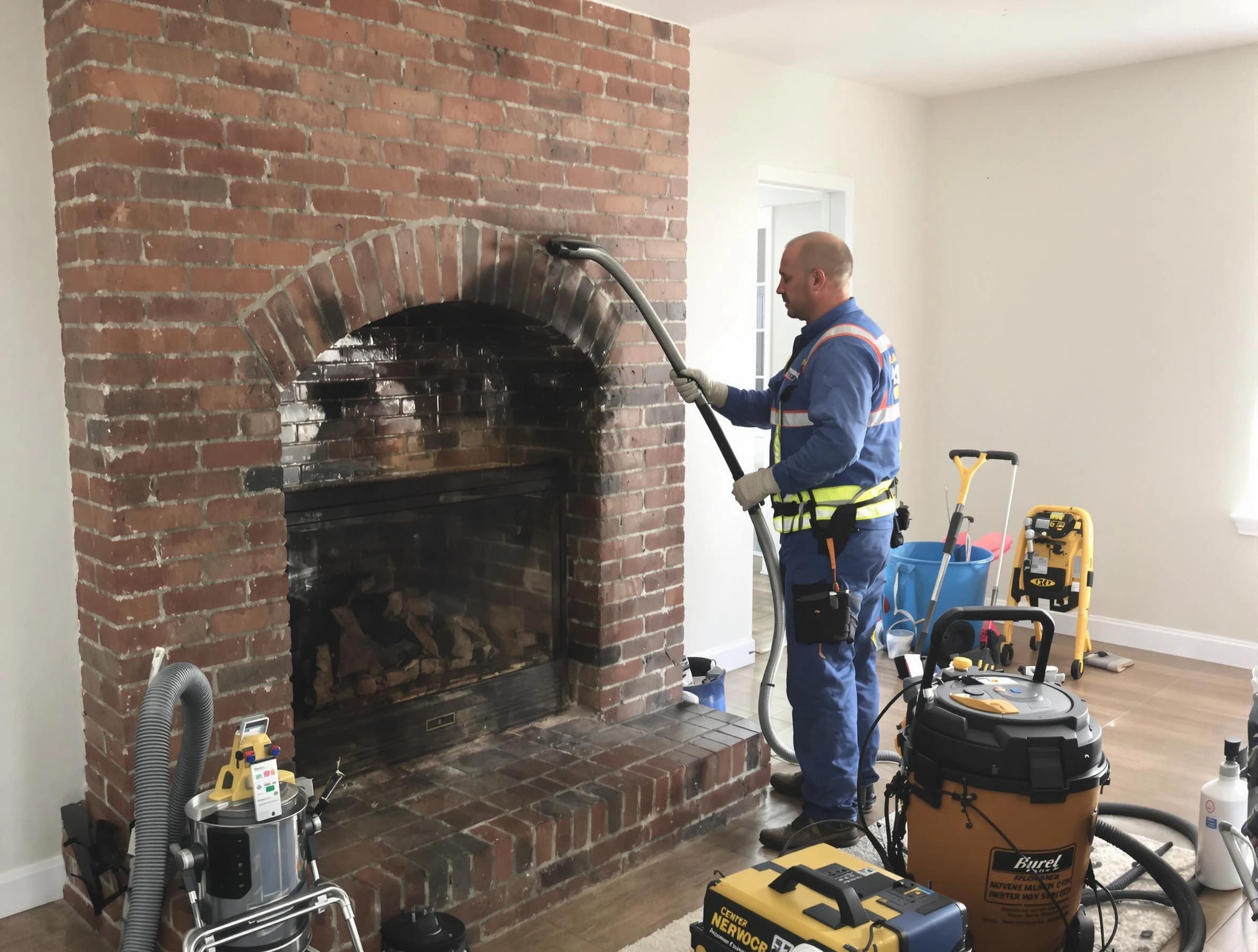 Manchester Chimney Sweep expert performing detailed chimney sweep in Manchester, VA