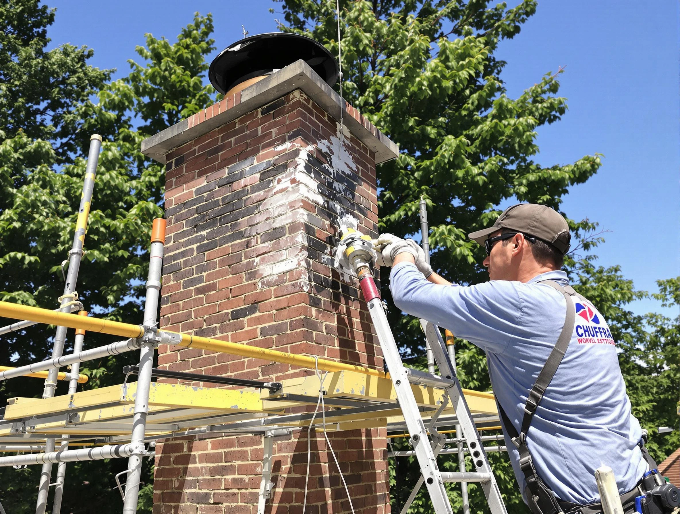 Structural chimney repair by Manchester Chimney Sweep in Manchester, VA